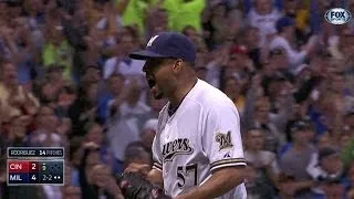 CIN@MIL: K-Rod secures the save in the 9th inning