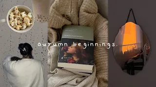 cozy fall beginnings 🍂 (homebody, books & rainy days studying)
