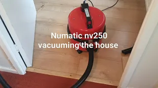 Numatic  nv250 1993 vacuuming  with the pro kit