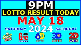 Lotto Result Today 9pm May 18 2024 (PCSO)