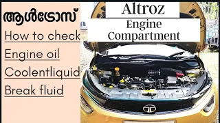Altroz engine compartment|How to check engine oil/break fluid And coolent in Altroz