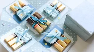 How to make : Exploding Box with Chocolates | Pudełko z Czekoladkami - Mishellka #251 DIY