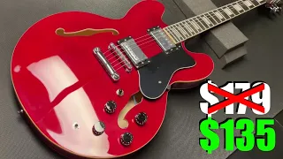 Unboxing BEST CHOICE PRODUCTS BCP $135 SEMI-HOLLOW BODY "ES-335" STYLE COPY ELECTRIC GUITAR SET