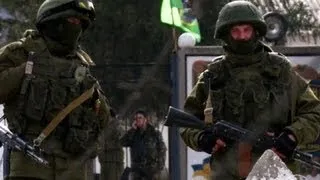 Ukrainian soldiers on edge in Crimea after armed attack