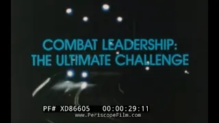 " COMBAT LEADERSHIP " 1980s U.S. MARINE CORPS RECRUITMENT FILM w/ LEE MARVIN   PARRIS ISLAND XD86605