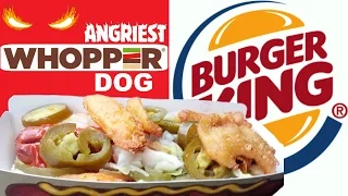 BURGER KING® - SECRET MENU ANGRIEST WHOPPER DOG REVIEW # 267