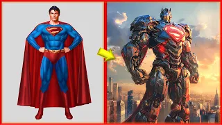 SUPERHEROES but TRANSFORMERS 💥 All Characters (marvel & DC) 2024 PART II