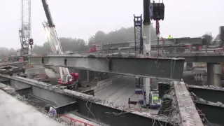 Hartford I-91 Lateral Bridge Slide Time Lapse