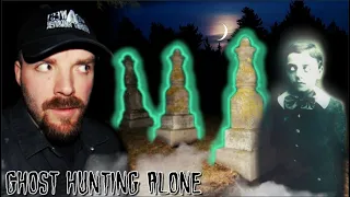 A Little Boy HAUNTS This Cemetery | Ghost Hunting ALONE (Ferguson Cemetery)