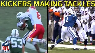 Kickers Making Tackles! | NFL Highlights
