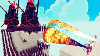 100x DARK SAMURAI + 2x GIANT vs 3x EVERY GOD - Totally Accurate Battle Simulator TABS