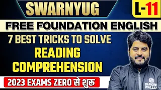 7 Best Tricks To Solve Reading Comprehension | English by Vishal Sir | Bank Exams