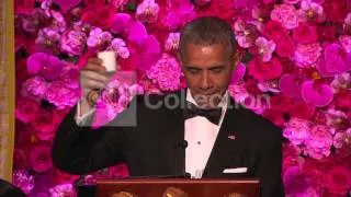 DC:WH STATE DINNER-OBAMA-ABE TOAST