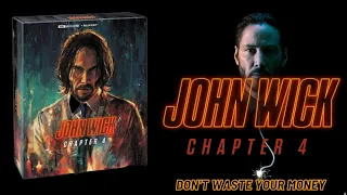 John Wick Chapter 4 4k Ultra HD Bluray Collector's Edition Unboxing. (Don't Waste Your Money)