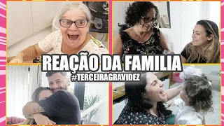 CONTANDO PARA FAMÍLIA QUE ESTOU GRÁVIDA *Reação | Kathy Castricini