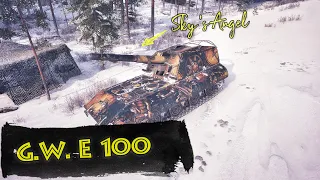 G.W. E 100 - Sky's Angel - Germany SPG Tier X | World of Tanks Replays | 1K Base EXP Ace Tanker