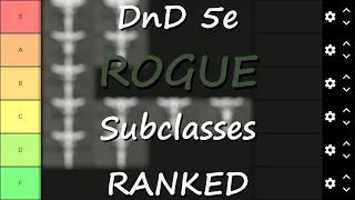D&D 5e Rogue Subclass Tier List