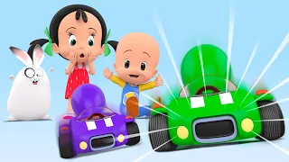 Learn with Cuquin's balloons car race | Educational videos