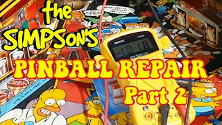 The Simpson's Pinball Repair Pt 2: Missing Voltage To The Display