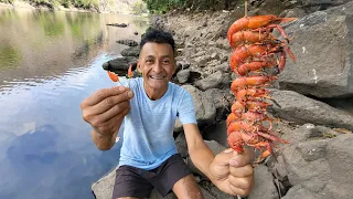 pesca y cocina de chacalines de chorrera