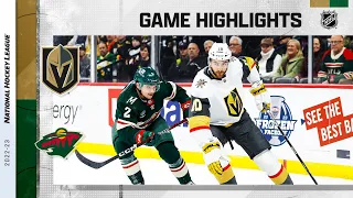 Golden Knights @ Wild 2/9 | NHL Highlights 2023