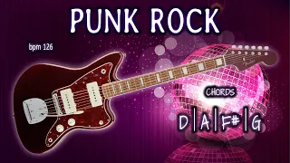 PUNK Rock Backing Track in D