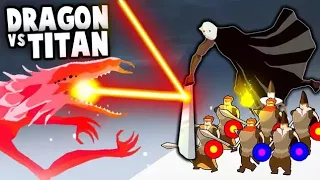 The FINAL BOSS Battle!  Dragon vs Giant TITAN ARMY! (The Bonfire: Forsaken Lands)