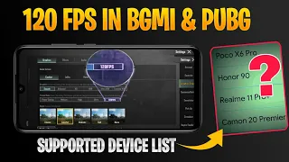 Finally 😍 Bgmi 120 fps in 3.2 update | pubg 120 fps supported devices | 120 fps pubg phones !