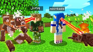 MINECRAFT mas se OLHAR PRO MOB ele EXPLODE