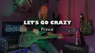 Let's Go Crazy - Prince (bass cover & tutorial) with track