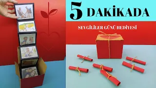 FOTOĞRAF KUTUSU / EL YAPIMI HEDİYE / SEVGİLİYE HEDİYE / SEVGİLİLER GÜNÜ HEDİYESİ