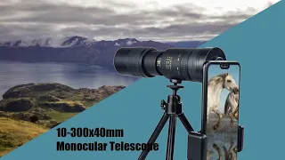 10-300x40mm Monocular Telescope. 14.75km