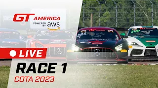 LIVE | Race 1 | COTA | GT America Powered by AWS 2023