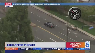 Authorities pursued vehicle in Los Angeles County