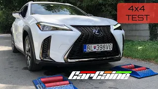 Lexus UX 250h 4x4 test on rollers - CarCaine