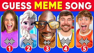 🎵🔥GUESS MEME & WHO'S SINGING🎤 | Lay Lay, King Ferran, Salish Matter, Tenge Tenge, Mrbeast, Elsa