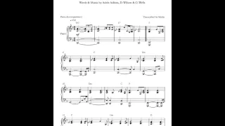 One And Only by Adele - Piano Accompaniment (Sheet Music)