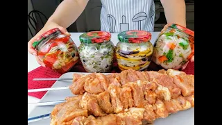 Закуски к ШАШЛЫКУ! Быстро, много, вкусно и ЗА КОПЕЙКИ!