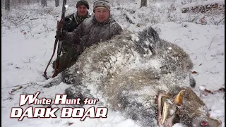 THE BEST Wild boar driven hunt for Dark tusker in Winter - BH 31 - best winter hog shoot