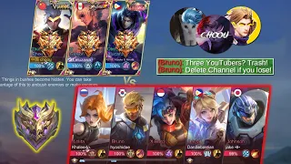 3 PRO YOUTUBER VS 5 REVAMPED HEROES: WIN OR LOSE?