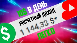 Как Заработать на Коротких Видео (Youtube Shorts) 10$ в день! Монетизация коротких видео #заработок