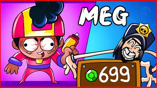 BRAWL STARS ANIMATION - MEG IS OP BUT..