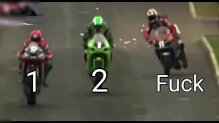 Moto gp Vs isola man (CRASH)