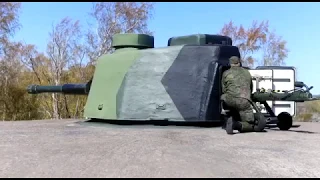 Shooting 130 mm coastal artillery mount 130 53TK of the Finnish army