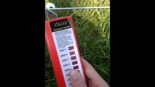 testing an electric fence