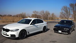 BMW E34 540 vs BMW G30 540 stage 1+ | Битва поколений