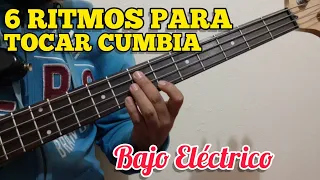 ¿ Cómo TOCAR CUMBIAS en Bajo Eléctrico ? Aprende 6 Ritmos de CUMBIA Fácil