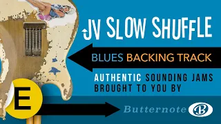 Jimmie Vaughan style swingin' slow shuffle | Blues backing track in E