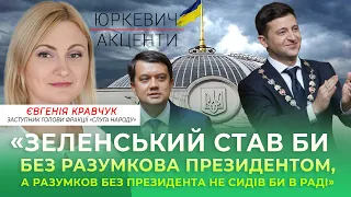 Разумков, Стефанчук, «Слуга народу», Трускавець/ ЄВГЕНІЯ КРАВЧУК/ «Юркевич. Акценти»