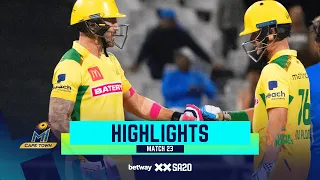 MI Cape Town v Joburg Super Kings | Match 23 Highlights | Betway SA20